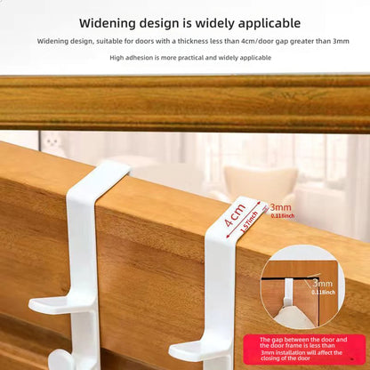 Hooks for door Simple design, suitable for 4.5cm thick door, strong load-bearing Wardrobe/bathroom/cabinet Universal