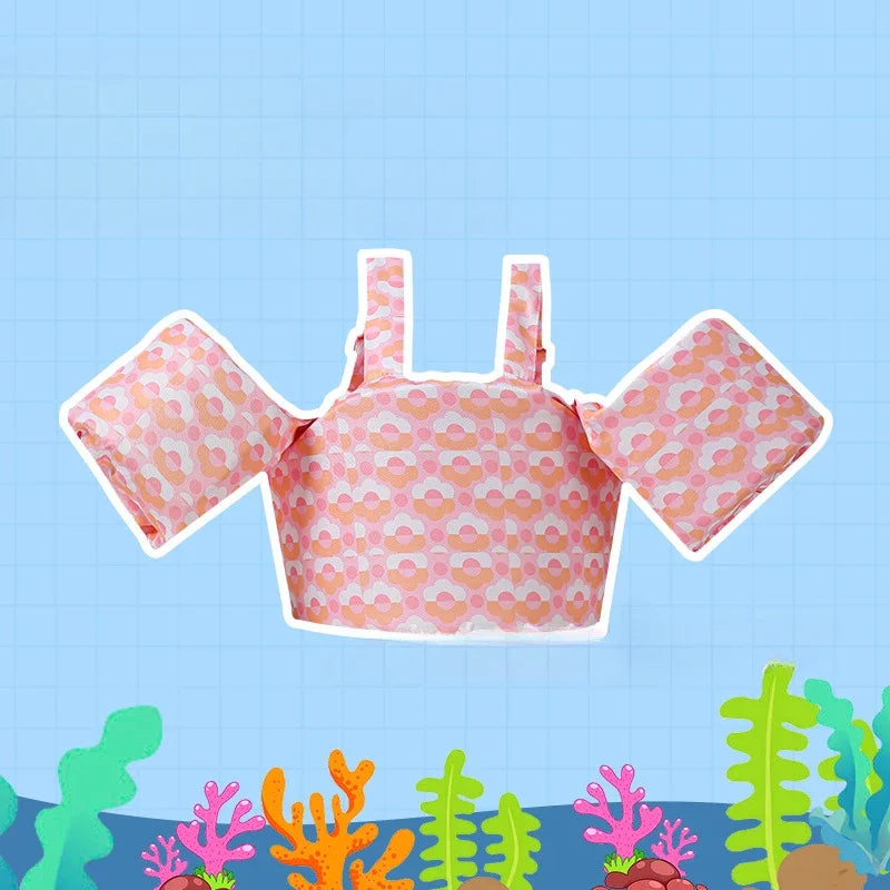 Baby Swimwear Swimming Float Safety Swimming Training Floating Pool Arm Floats No Inflatable Baby Swimsuit Buoyancy Vest